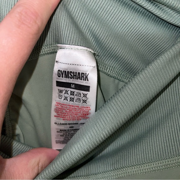 Gymshark x Whitney Simmons Sage Green Leggings Medium - Picture 3 of 5